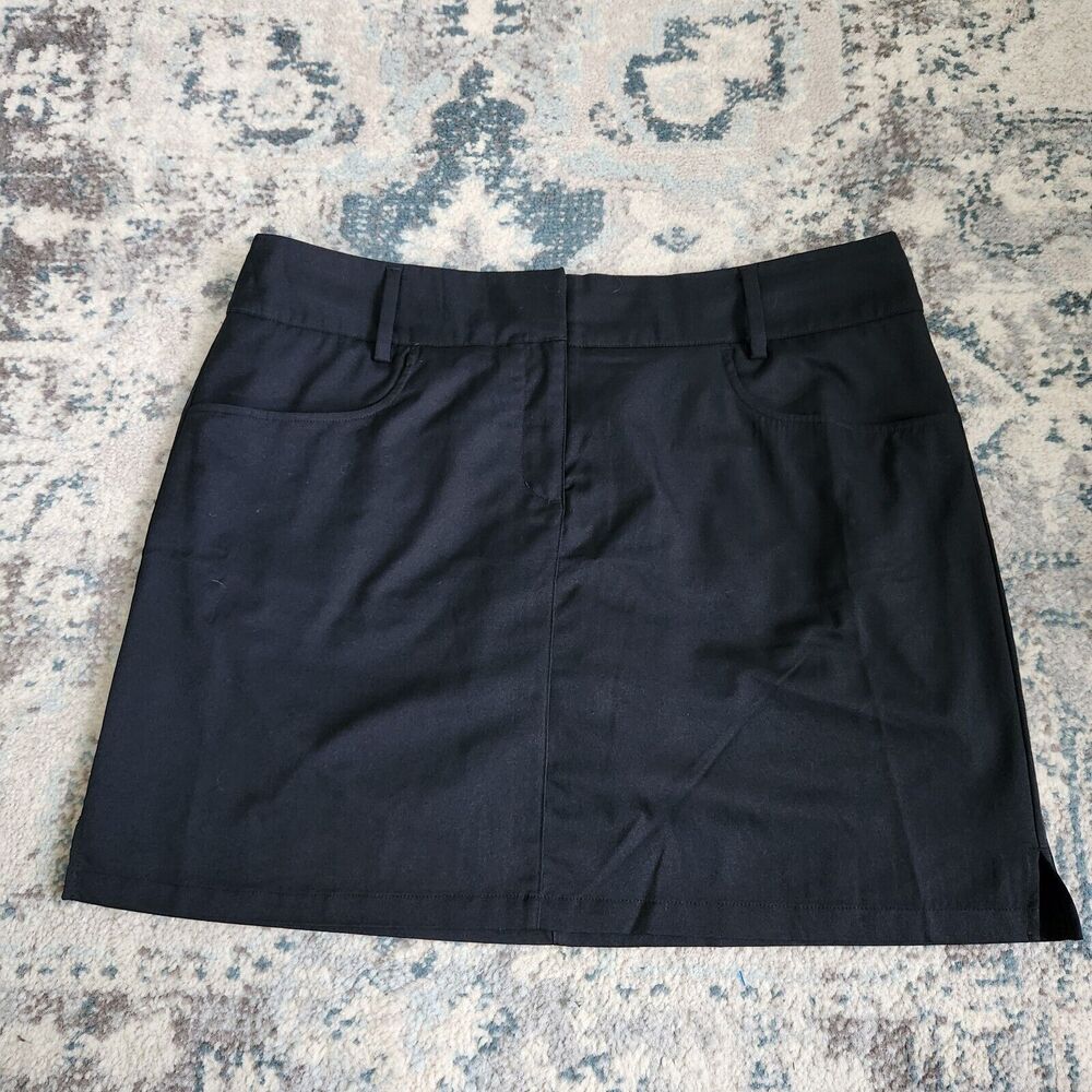 Adidas Skort Climacool Womens Size 46 Black Golf Skirt Lined Shorts Active